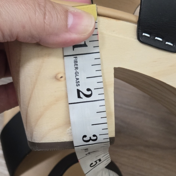 Nisolo Boho Black Leather Sandals with Wood Sole Clog Size 9 - Picture 6 of 13